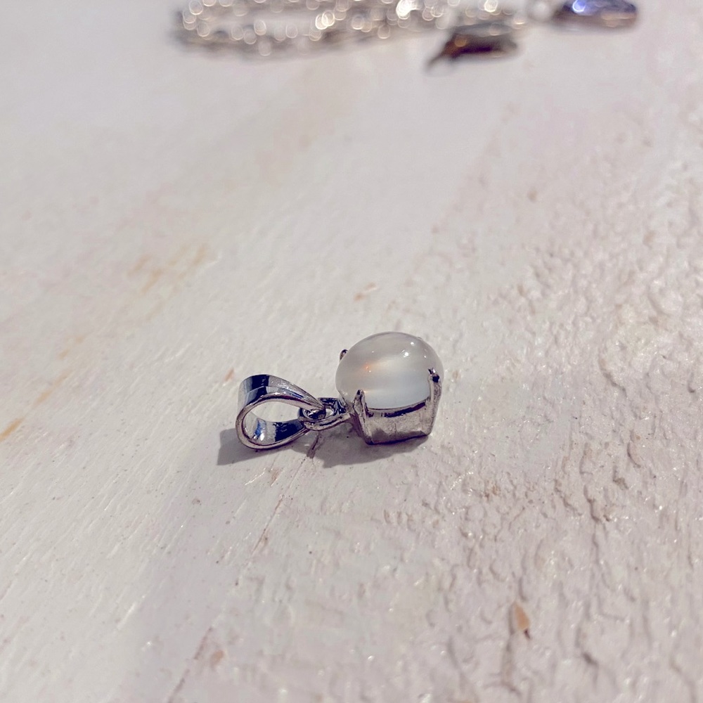Moonstone pendant charm